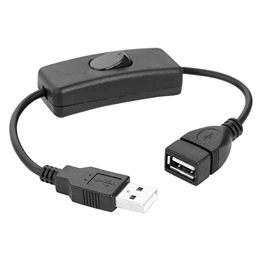 Xingdianfu USB Schalter kabel 0,3m,USB-Kabel Mit Ein/Aus-Verlängerungskabel Schalter Schwarz Control für USB-Kopfhörer, USB-Lampe, USB-Lüfter von Xingdianfu