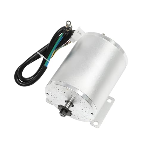 3KW Bürstenloser Gleichstrommotor Set 48V-72V mit Controller & Gasgriff, 6000 U/min, hohes Drehmoment 5,4Nm, für E-Bike/Elektromotorrad/Go-Kart/modifizierte Fahrzeuge von Xingfx