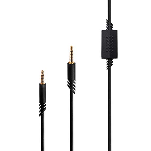 Xingsiyue 3.5 mm Männlich Verlängerungs Kabel Inline Stumm Wire für Astro A10 / A40 Wired Gaming Headset(Schwarz, 2 m / 6.5 Fuß) von Xingsiyue