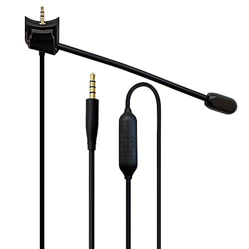 Xingsiyue Boom Mikrofon Kabel Kompatibel mit Bose QuietComfort 35(QC35)/BOSE QuietComfort 35 II(QC35 II) Kopfhörer - mit Stumm Wechseln Funktion Schnur von Xingsiyue