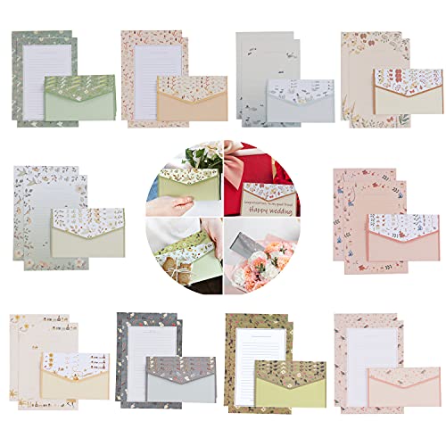 Xingsky Vintage Schreibpapier A5, 90 Stck Briefpapier-Set, Mehrfarbig, 60 Schreibpapier, 30 Umschlge fr Bro, Zuhause, Schule Xingsky Vintage Schreibpapier A5, 90 Stck Briefpapier-Set, Mehrfarbig, 60 Schreibpapier, 30 Umschlge fr Bro, Zuhause, Schule von Xingsky