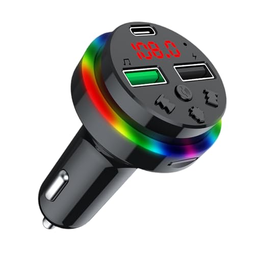 FM-Transmitter mit Duals USB-Anschlüssen | Musik-Player für Auto mit LED-Anzeige, kabelloser Sender für das Auto, Ladeadapter, Audio im Auto, Anruf- und Navigationssystem FM-Transmitter mit Duals USB-Anschlüssen | Musik-Player für Auto mit LED-Anzeige, kabelloser Sender für das Auto, Ladeadapter, Audio im Auto, Anruf- und Navigationssystem von Xinhuju