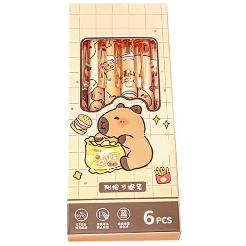 Journaling-Stifte, Stift mit Radiergummi - Versenkbarer Gelschreiber mit Cartoon-Tiermotiven,Schreibwaren-Set für Schulbedarf, glatte Schreibjournaling-Punkte von Xinhuju