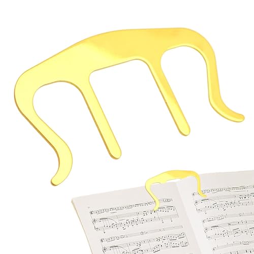 Musikbuch-Clip | Music Page Holder Bookmark – Music Bookshelf Clip Clips Wind für Klavier Blatt Tastatur Kids Classroom School Reading Books von Xinhuju