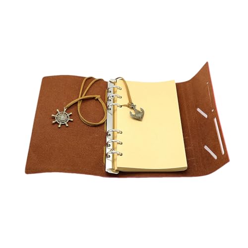 Nachfüllbares Leder-Notizbuch, A6, Vintage-Tagebuch, Skizzen-Tagebuch, kompakter Schreibplaner mit künstlerischem Stil für Frauen, Notizblock im Taschenformat zum Zeichnen, Notizen und für den Nachfüllbares Leder-Notizbuch, A6, Vintage-Tagebuch, Skizzen-Tagebuch, kompakter Schreibplaner mit künstlerischem Stil für Frauen, Notizblock im Taschenformat zum Zeichnen, Notizen und für den von Xinhuju