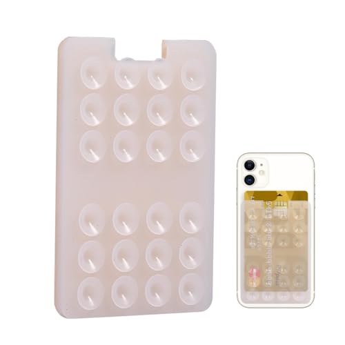 Saug-Telefonkartenhalter – selbstklebender Handy-Kartenhalter, Telefonhalter mit 24 individuellen Untertassen für Fenster, Spiegel, Wand und Dusche Saug-Telefonkartenhalter – selbstklebender Handy-Kartenhalter, Telefonhalter mit 24 individuellen Untertassen für Fenster, Spiegel, Wand und Dusche von Xinhuju