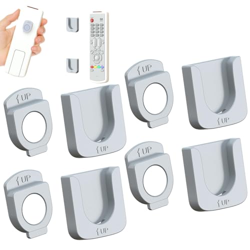 TV-Fernbedienungshalter, 4 Stück, selbstklebende Fernbedienungs-Wand-Organizer, kleine Fernbedienungshalter für Zuhause, Arbeit, Schule, zeigen Sie Freunden und Familie, was zu tun ist TV-Fernbedienungshalter, 4 Stück, selbstklebende Fernbedienungs-Wand-Organizer, kleine Fernbedienungshalter für Zuhause, Arbeit, Schule, zeigen Sie Freunden und Familie, was zu tun ist von Xinhuju