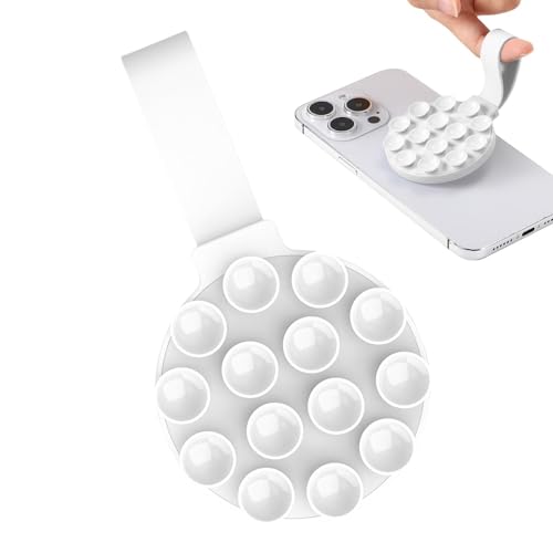 Telefonhülle mit Saugnapf – Telefonhülle mit Klebegriff, Handy-Schutzhülle aus Silikon | Telefongriff aus Silikon mit starker Haftung mit Ringschnalle, Telefonhülle mit Saugnapf – Telefonhülle mit Klebegriff, Handy-Schutzhülle aus Silikon | Telefongriff aus Silikon mit starker Haftung mit Ringschnalle, von Xinhuju