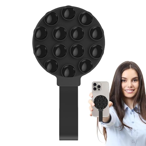 Telefonhülle mit Saugnapf – Telefonhülle mit Klebegriff, Handy-Schutzhülle aus Silikon | Telefongriff aus Silikon mit starker Haftung mit Ringschnalle, Telefonhülle mit Saugnapf – Telefonhülle mit Klebegriff, Handy-Schutzhülle aus Silikon | Telefongriff aus Silikon mit starker Haftung mit Ringschnalle, von Xinhuju
