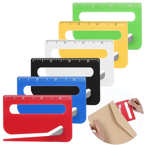 6 Stück Brieföffner 6 Farben Letter Opener Mail Öffner Tool Paketöffner zum Verpacken von Post Auspacken Papierschneiden Paketen für Frauen Männer 6 Stück Brieföffner 6 Farben Letter Opener Mail Öffner Tool Paketöffner zum Verpacken von Post Auspacken Papierschneiden Paketen für Frauen Männer von Xinjoduz
