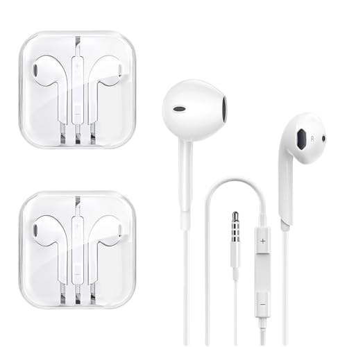 Xinlie 2 Pack Kabelkopfhörer Kopfhörer 3.5mm Klinkenstecker Kopfhörer mit Kabel Handy Kopfhörer mit Kabel Ohrhörer mit Kabel für Phone Samsung Huawei Android Smartphone Laptop MP3 Players Xinlie 2 Pack Kabelkopfhörer Kopfhörer 3.5mm Klinkenstecker Kopfhörer mit Kabel Handy Kopfhörer mit Kabel Ohrhörer mit Kabel für Phone Samsung Huawei Android Smartphone Laptop MP3 Players von Xinlie
