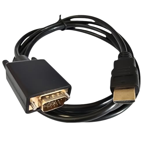 Xinlie HDMI Buchse Auf VGA Stecker 1080p Unidirektional HDMI-Computer Auf VGA-Monitor Adapter Aktiveshdmi-Digital-Zu-Vga-Analog-Video-Konverterkabel für Desktop, Laptop, Projektor, Monitor von Xinlie