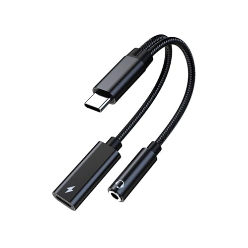 Xinlie USB C Auf Klinke Adapter und Laden,2 In 1 Typ C Auf 3.5mm Kopfhörer Adapter,USB C zu Schnellladung aux Audio,Unterstützt 60W Schnellladung für iPhone 15,Samsung S24/S23/S22,Huawei Usw Xinlie USB C Auf Klinke Adapter und Laden,2 In 1 Typ C Auf 3.5mm Kopfhörer Adapter,USB C zu Schnellladung aux Audio,Unterstützt 60W Schnellladung für iPhone 15,Samsung S24/S23/S22,Huawei Usw von Xinlie