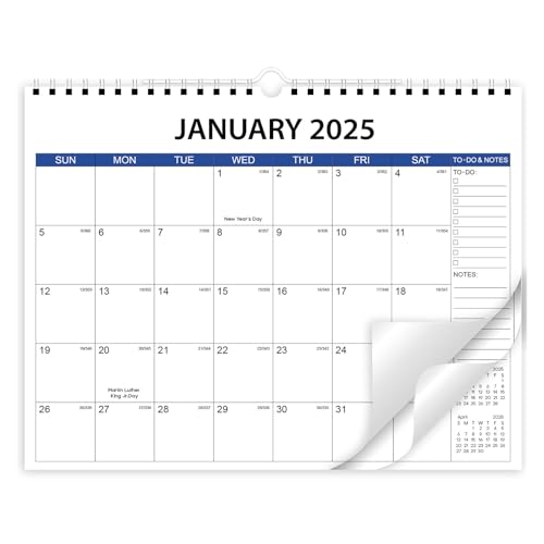 2025 MAL MONATLY CALENDAR 12 Monate Referenzen Januar 2025 Bis Dezember 2025 Unbekannte Tagesblöcke 11x8 66 Zoll Für Zuhause von Xinsheinelry