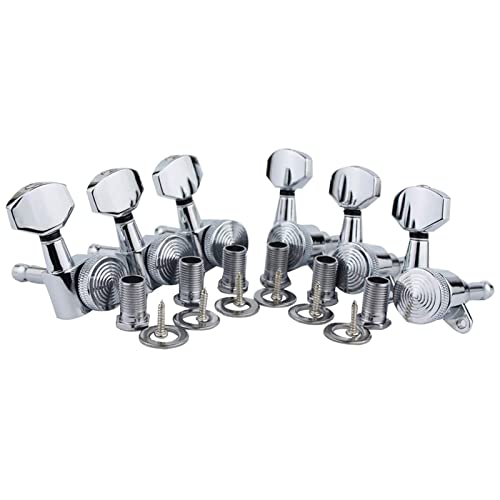 6pcs 6l 3r+3L Gitarrenverriegelungstuner 1:18 Lock String Tuning Für Schlüsselstiftmaschinenköpfe Für LP Electric Guit von Xinsheinelry