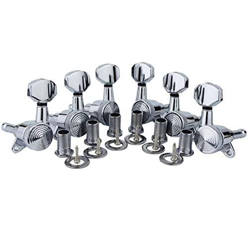 6pcs 6l 3r+3L Gitarrenverriegelungstuner 1:18 Lock String Tuning Für Schlüsselstiftmaschinenköpfe Für LP Electric Guit von Xinsheinelry