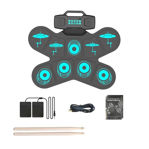 Elektronische Trommel Set 9 Drum Pads Electric Drum Set Mit Kopfhörerbuchsen Lautsprecher Drum Stick Foot Pedal Eingebaut Elektronische Trommel Set 9 Drum Pads Electric Drum Set Mit Kopfhörerbuchsen Lautsprecher Drum Stick Foot Pedal Eingebaut von Xinsheinelry