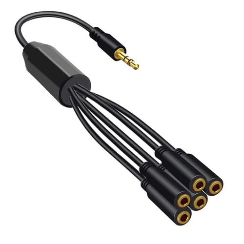 Xinsheinelry 3 5 Mm Kopfhörersplitterkabel 1 Bis 6/5/4/3 Port Kabel Kopfhörer Adapterkabel Für Telefone Headsets Lautsprecher Xinsheinelry 3 5 Mm Kopfhörersplitterkabel 1 Bis 6/5/4/3 Port Kabel Kopfhörer Adapterkabel Für Telefone Headsets Lautsprecher von Xinsheinelry