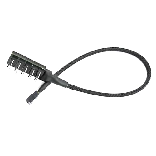 Xinsheinelry 5ways Lüftersplitter 4Pin/3Pin Lüfter Splitter Adapterkabel Für Die PC Kühlung Passt 3Pin/4Pin Lüfterhülle Xinsheinelry 5ways Lüftersplitter 4Pin/3Pin Lüfter Splitter Adapterkabel Für Die PC Kühlung Passt 3Pin/4Pin Lüfterhülle von Xinsheinelry