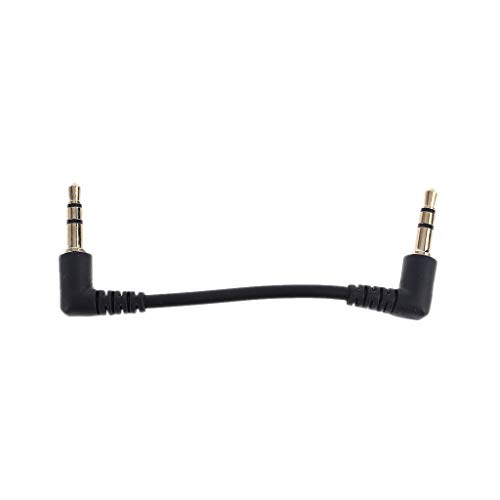 Xinsheinelry Doppelter Rechter 3 5 Mm Stereo Stecker Männlich Zum Männlichen 90 3 Poligen Männlichen Kopfhörerkabel 7 Cm/2 7 von Xinsheinelry