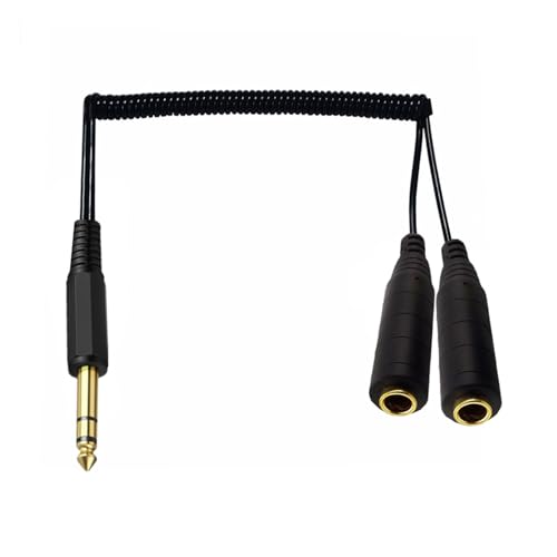 Xinsheinelry Feder 1/4 Zoll 6 35 Mm Männlicher Stecker Bis Zwei 6 35 Mm Stereo Y Splitterkabel Für Eine Effiziente Schallteilung Xinsheinelry Feder 1/4 Zoll 6 35 Mm Männlicher Stecker Bis Zwei 6 35 Mm Stereo Y Splitterkabel Für Eine Effiziente Schallteilung von Xinsheinelry
