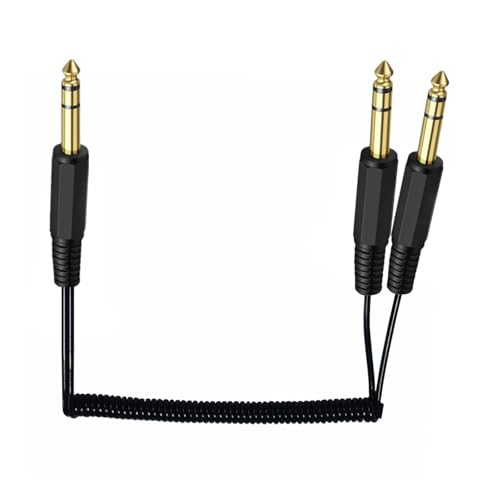 Xinsheinelry Feder 1/4 Zoll 6 35 Mm Männlicher Stecker Bis Zwei 6 35 Mm Stereo Y Splitterkabel Für Eine Effiziente Schallteilung Xinsheinelry Feder 1/4 Zoll 6 35 Mm Männlicher Stecker Bis Zwei 6 35 Mm Stereo Y Splitterkabel Für Eine Effiziente Schallteilung von Xinsheinelry