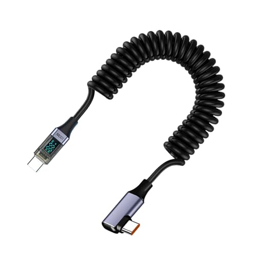 Xinsheinelry Flexible Feder USB Kabelkabel Mit 100 W Schnellladung Und 480 Mbit/S Datensynchronisierung Für Gaming Geräte Kopfhörer Xinsheinelry Flexible Feder USB Kabelkabel Mit 100 W Schnellladung Und 480 Mbit/S Datensynchronisierung Für Gaming Geräte Kopfhörer von Xinsheinelry
