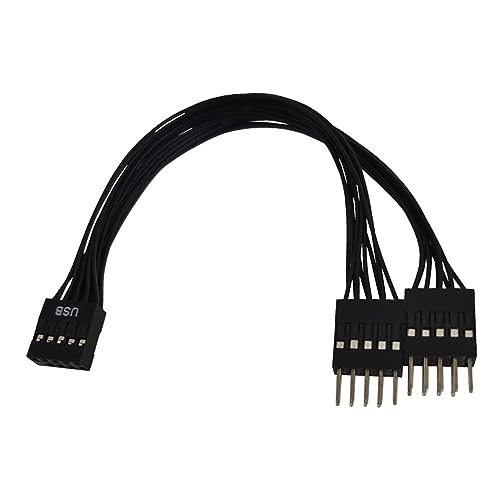 Xinsheinelry USB 9Pin Female Bis Dual9Pin Männlicher Adapter Verlängerungskabel Optimiert Die Signalübertragung Und Den Schutz Der Geräte Xinsheinelry USB 9Pin Female Bis Dual9Pin Männlicher Adapter Verlängerungskabel Optimiert Die Signalübertragung Und Den Schutz Der Geräte von Xinsheinelry