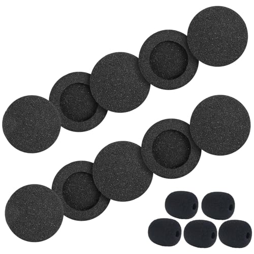Ersatz Ohrpolster für Jabra-Headset Schaumstoff-Ohrpolster kompatibel mit Jabra Biz 1500 1900 2300 2400 GN2000 GN2100 GN2025 GN9120 GN9125 PRO 920 935 9450 9460 9465 Kopfhörer (10 Stück) von Xintronics