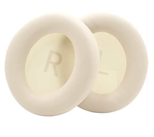 Xinyuekj Ersatz-Ohrpolster sind aus weichem und bequemem Ledergewebe und Memory-Schaum, kompatibel mit Anker Soundcore Space One Kopfhörern (Beige) von Xinyuekj