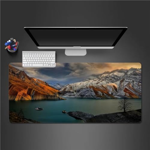 Gaming Mauspad XXL Mousepad 700x400x3mm Berge Seen Mauspad Groß mit Vernähte Kanten Großes Anti-Rutsch Schreibtischunterlage Verbessert Präzision und Geschwindigkei für PC Laptop Gaming Mauspad XXL Mousepad 700x400x3mm Berge Seen Mauspad Groß mit Vernähte Kanten Großes Anti-Rutsch Schreibtischunterlage Verbessert Präzision und Geschwindigkei für PC Laptop von Xinyuer