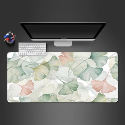 Gaming Mauspad XXL Mousepad 800x400x2mm Ginkgo Biloba Mauspad Groß mit Vernähte Kanten Großes Anti-Rutsch Schreibtischunterlage Verbessert Präzision und Geschwindigkei für PC Laptop Gaming Mauspad XXL Mousepad 800x400x2mm Ginkgo Biloba Mauspad Groß mit Vernähte Kanten Großes Anti-Rutsch Schreibtischunterlage Verbessert Präzision und Geschwindigkei für PC Laptop von Xinyuer