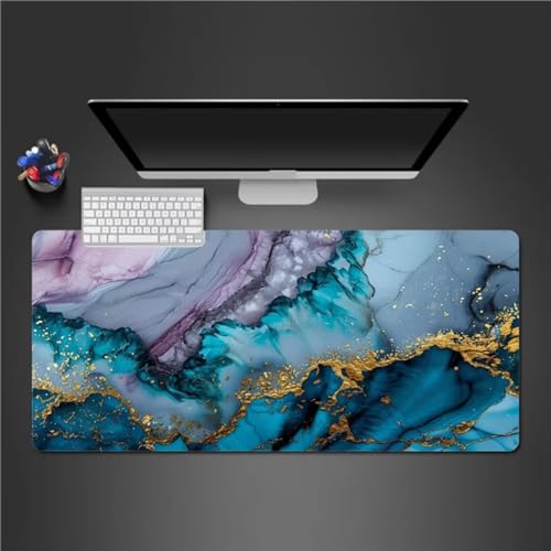 Mauspad Groß Blauer Lila Marmor XXL Mauspad 600x300x3mm Gaming Mousepad Überdimensionales rutschfeste Schreibtischmatte Waschbares Tastatur Matte für Gamer Büro und Zuhause Mauspad Groß Blauer Lila Marmor XXL Mauspad 600x300x3mm Gaming Mousepad Überdimensionales rutschfeste Schreibtischmatte Waschbares Tastatur Matte für Gamer Büro und Zuhause von Xinyuer