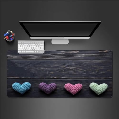 Mauspad Groß Herz Aus Holzmaserung XXL Mauspad 800x400x2mm Gaming Mousepad Überdimensionales rutschfeste Schreibtischmatte Waschbares Tastatur Matte für Gamer Büro und Zuhause Mauspad Groß Herz Aus Holzmaserung XXL Mauspad 800x400x2mm Gaming Mousepad Überdimensionales rutschfeste Schreibtischmatte Waschbares Tastatur Matte für Gamer Büro und Zuhause von Xinyuer