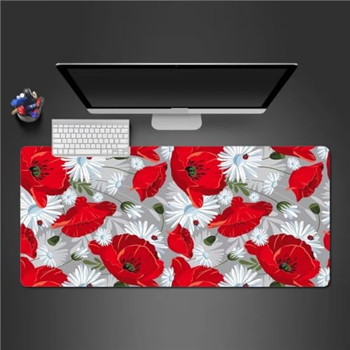 Mauspad Groß Mohnblume XXL Mauspad 600x300x2mm Gaming Mousepad Überdimensionales rutschfeste Schreibtischmatte Waschbares Tastatur Matte für Gamer Büro und Zuhause Mauspad Groß Mohnblume XXL Mauspad 600x300x2mm Gaming Mousepad Überdimensionales rutschfeste Schreibtischmatte Waschbares Tastatur Matte für Gamer Büro und Zuhause von Xinyuer
