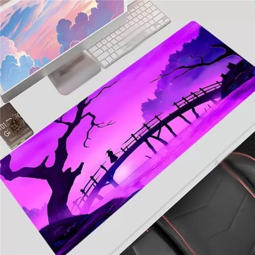 Xinyuer Mauspad XXL Lila Landschaft Mauspad Gaming 900x400x2mm Große Tastaturmatte Waschbares mit Rutschfester Basis für Zuhause und Büro Xinyuer Mauspad XXL Lila Landschaft Mauspad Gaming 900x400x2mm Große Tastaturmatte Waschbares mit Rutschfester Basis für Zuhause und Büro von Xinyuer