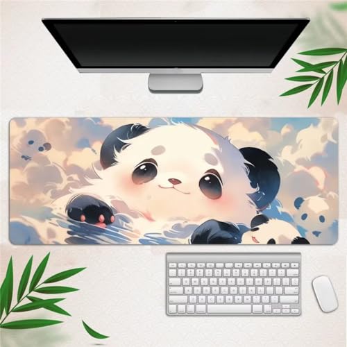 Mauspad XXL Süßer Panda Mauspad Gaming 900x400x2mm Große Tastaturmatte Waschbares mit Rutschfester Basis für Zuhause und Büro Mauspad XXL Süßer Panda Mauspad Gaming 900x400x2mm Große Tastaturmatte Waschbares mit Rutschfester Basis für Zuhause und Büro von Xinyuer
