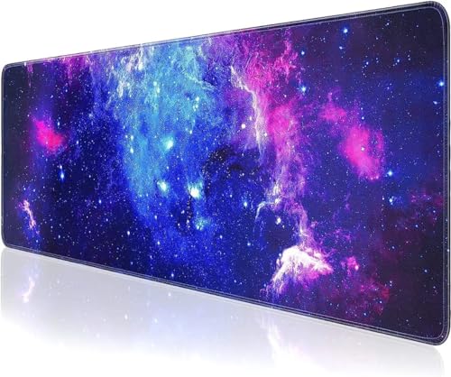 XXL Gaming Mauspad 1000x500x3mm Erweiterte Groß Mousepad Schreibtisch Pad, genähte Kanten Mauspad, langlebig,Rutschfester Gummiboden, Widerstandsfähig für PC Gamer Büro Blauer Violetter Nebel XXL Gaming Mauspad 1000x500x3mm Erweiterte Groß Mousepad Schreibtisch Pad, genähte Kanten Mauspad, langlebig,Rutschfester Gummiboden, Widerstandsfähig für PC Gamer Büro Blauer Violetter Nebel von Xinyuer