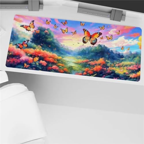 Xinyuer Mauspad XXL Schmetterling Aquarell Mauspad Gaming 600x400x2mm Große Tastaturmatte Waschbares mit Rutschfester Basis für Zuhause und Büro Xinyuer Mauspad XXL Schmetterling Aquarell Mauspad Gaming 600x400x2mm Große Tastaturmatte Waschbares mit Rutschfester Basis für Zuhause und Büro von Xinyuer