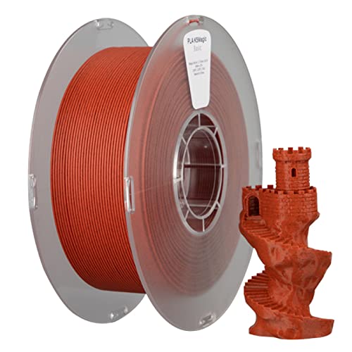 Rock Effect 3D-Druckerfilament PLA K5 1,75 mm Toleranz 0,03 mm 1 kg Geeignet zum Drucken von Architekturmodellen, Skulpturen und Kunstwerken,Ziegelrot von Xiome