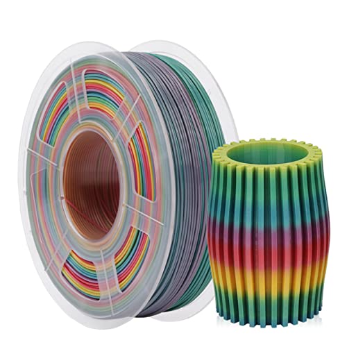 Xiome PETG-Regenbogen-Filament, 3D-Drucker-Filament, Maßgenauigkeit +/- 0,02 mm, 1,75 1-kg-Spule von Xiome