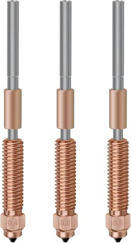 0,4 + 0,6 + 0,8 mm K1 Düse, 3 Stück K1c Düsen Ender 3 V3 KE Quick Swap gehärtete Stahldüsen, Hochgeschwindigkeitsdruck und Extruderdüsen mit hohem Durchfluss für K1C/K1/K1 Max Ender 3 V3 3D Pritnter 0,4 + 0,6 + 0,8 mm K1 Düse, 3 Stück K1c Düsen Ender 3 V3 KE Quick Swap gehärtete Stahldüsen, Hochgeschwindigkeitsdruck und Extruderdüsen mit hohem Durchfluss für K1C/K1/K1 Max Ender 3 V3 3D Pritnter von Xirbbo