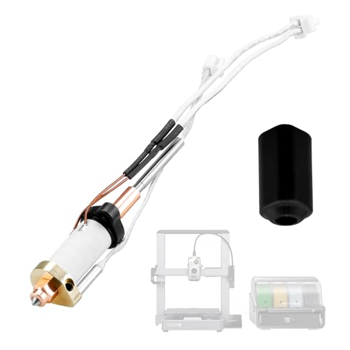 Hi Combo Upgrades Extruderkopf-Set, Hi-Serie, Keramik-Heizblock-Set, 3D-Drucker-Hotend mit integrierter Quick-Swap-Düse, unterstützt 300 °C hohe Temperaturen, 600 mm/s High-Speed, für Hi (Hotend) von Xirbbo