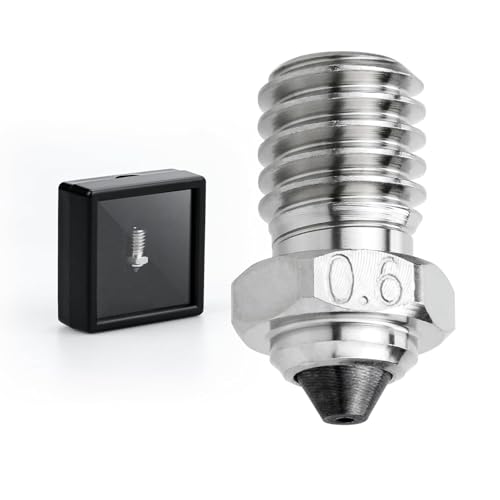 xirbbo Upgrade Wolframkarbid-Spitze Bimetall V6 0,6 mm Düsen hohe Wärmeleitfähigkeit Abriebfestigkeit 3D-Drucker v6 My Düse für Prusa i3 MK3S / Mini i3 Mega / Kobra / Kobra Neo 3D-Drucker xirbbo Upgrade Wolframkarbid-Spitze Bimetall V6 0,6 mm Düsen hohe Wärmeleitfähigkeit Abriebfestigkeit 3D-Drucker v6 My Düse für Prusa i3 MK3S / Mini i3 Mega / Kobra / Kobra Neo 3D-Drucker von Xirbbo