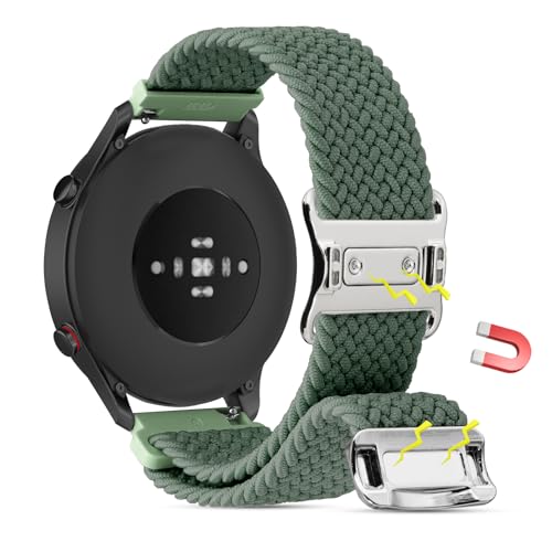 Xisair 18mm Nylonband für Garmin/Fossil/Huawei Uhrenzubehör Magnetisches Schnellverschluss-Armband, Sportarmbänder Gewebtes Ersatzarmband Verstellbares Armband für Männer und Frauen Xisair 18mm Nylonband für Garmin/Fossil/Huawei Uhrenzubehör Magnetisches Schnellverschluss-Armband, Sportarmbänder Gewebtes Ersatzarmband Verstellbares Armband für Männer und Frauen von Xisair