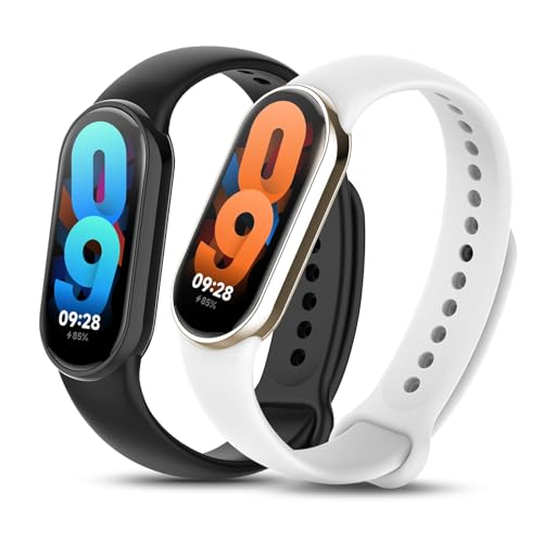Xisair 2 Silikonarmbänder für Miband 9, Miband 8 Armband Wasserdicht und Atmungsaktiv, Weich und Bequem für Männer und Frauen Armbänder für Xiaomi Band 8 und Xiaomi Band 9 Sportarmband Xisair 2 Silikonarmbänder für Miband 9, Miband 8 Armband Wasserdicht und Atmungsaktiv, Weich und Bequem für Männer und Frauen Armbänder für Xiaomi Band 8 und Xiaomi Band 9 Sportarmband von Xisair
