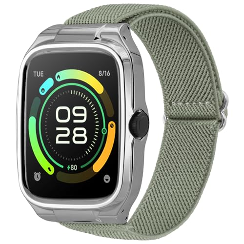 Xisair Herren Nylonband Kompatibel Redmi Watch 4 Armband Atmungsaktiv Elastisch Schnell Trocknend Ersatzband Kompatibel Xiaomi Redmi Watch 4 Uhr Ersatz Zubehör von Xisair