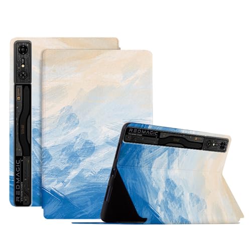 Schutzhülle für nubia Red Magic Gaming Pad Pro 27,7 cm (11 Zoll) Multi-Winkel-Sichtständer, Tablet-Hülle aus TPU + PU-Leder mit Ständer [Ölgemälde-Serie] - 01 von Xishuicl