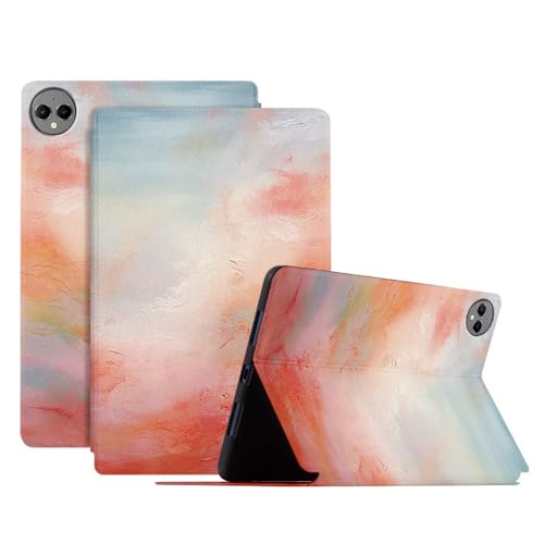 Ultradünne Schutzhülle für Huawei MatePad Pro 12.2 (2024), 12,2 Zoll (31 cm), Multi-Winkel-Ständer, Tablet-Hülle aus TPU + PU-Leder, Ständer [Ölgemälde-Serie] - 02 von Xishuicl