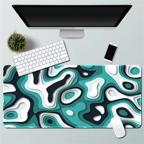 Xisnuient Gaming Mauspad - Cool Phantom Crackle Abstrakt Fantasy Personalisierte Mauspad Gummi Mauspad Desktop Mauspad (300 * 600 * 3mm,Muster 3) von Xisnuient